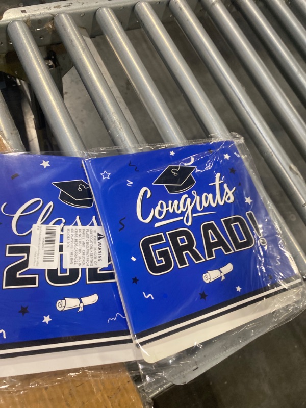 Photo 2 of  2 Oigco Graduation Decorations Class of 2024 Graduation Box Graduation Card Box for Graduation Gift Graduation Party Decorations (Blue)