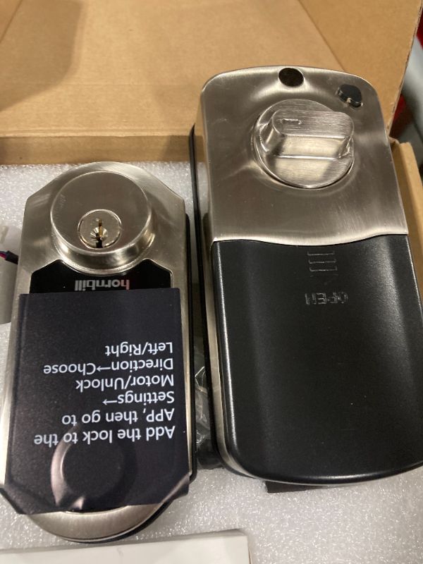 Photo 1 of ***USED***Hornbill Smart Lock with Front Door Handle Set - Keyless Entry Door Lock with Handleset - Smart Deadbolt Door Lock for Front Door - Bluetooth Door Lock with Keypad - Fingerprint Biometric Auto Lock