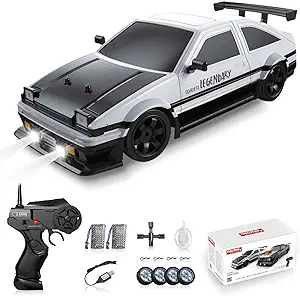 Photo 1 of ****USED*** RC Drift Car 2.4GHz 1:16 Scale 4WD High Speed Remote Control Cars Vehicle with LED Lights Two Batteries and Drifting Tires Racing Sport Toy Cars for Adults Boys Girls Kids Gift