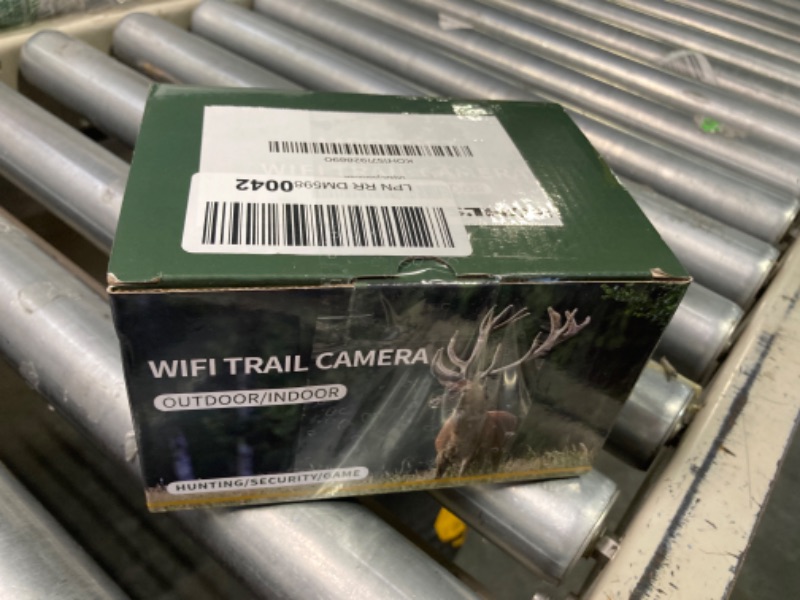 Photo 1 of WiFi Trail Camera, 4k 60MP Game Camera with Night Vision Ip66 Waterproof 130°Wide Angle 0.1s Trigger Speed,Suitable for Outdoor Wildlife Detection, Monitoring Home Security Green