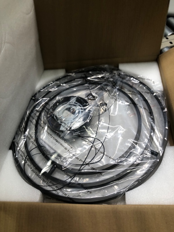 Photo 3 of *** MISSING PARTS***
Fang Yan Mei Modern Black Chandelier Round Chandeliers LED Pendant Light,Contemporary Chandelier Hanging Light Dimmable for Dinning Room,Kitchen,Bedroom,Living Room 68W 3000-6000k 3rings
