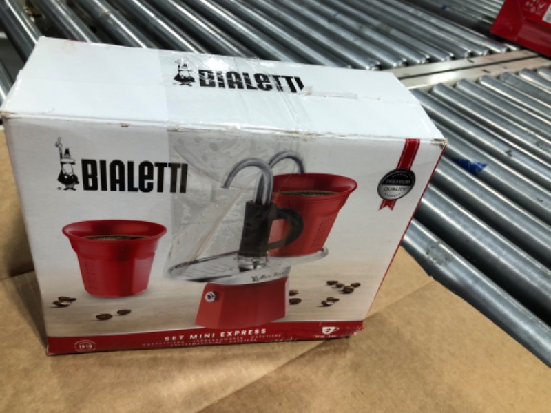 Photo 2 of 0007303, Bialetti SET MINI EXPRESS, 8006363030489, 2 cups,Red