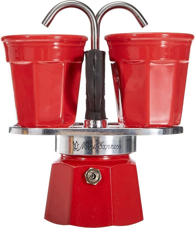 Photo 1 of 0007303, Bialetti SET MINI EXPRESS, 8006363030489, 2 cups,Red