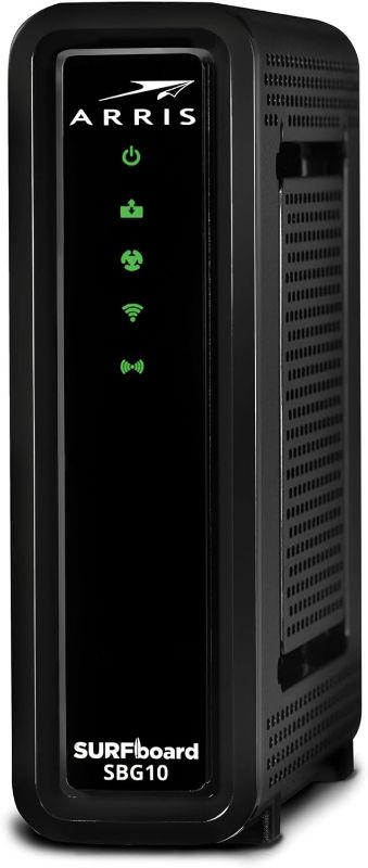 Photo 1 of ***USED*** ARRIS SURFboard SBG10 DOCSIS 3.0 16 x 4 Gigabit Cable Modem & AC1600 Wi-Fi Router , Comcast Xfinity, Cox, Spectrum, 400 Mbps Max Internet Speeds