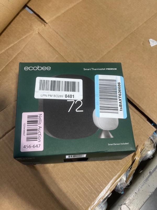 Photo 4 of **** MISSING PART*****ecobee New Smart Thermostat Premium with Smart Sensor and Air Quality Monitor - Programmable Wifi Thermostat - Works with Siri, Alexa, Google Assistant