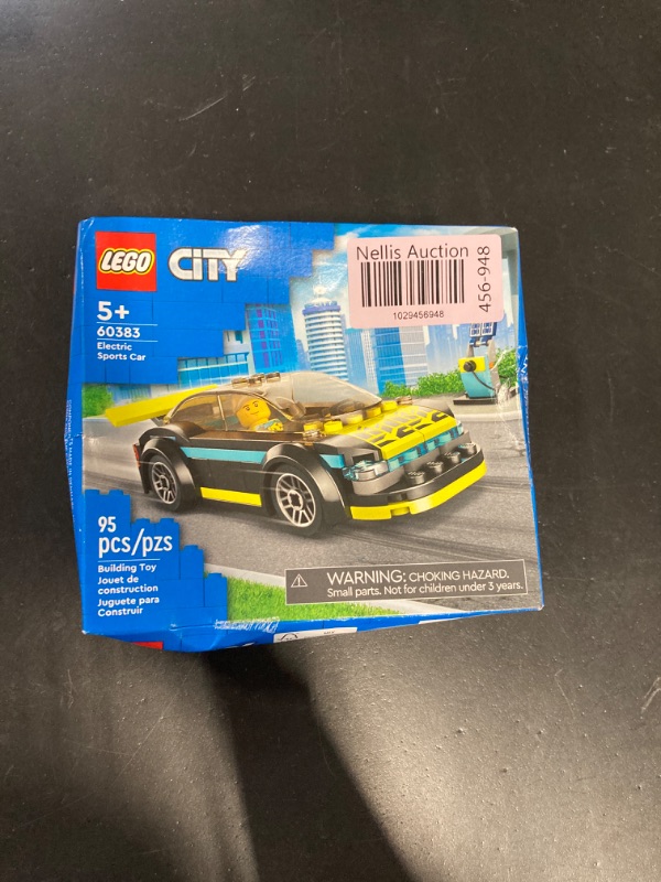 Photo 2 of "NEW" 
LEGO City Electric Sports Car 60383, Toy for 5 Plus Years Old Boys and Girls, Race Car for Kids Set with Racing Driver Minifigure, Building Toys Multicolor