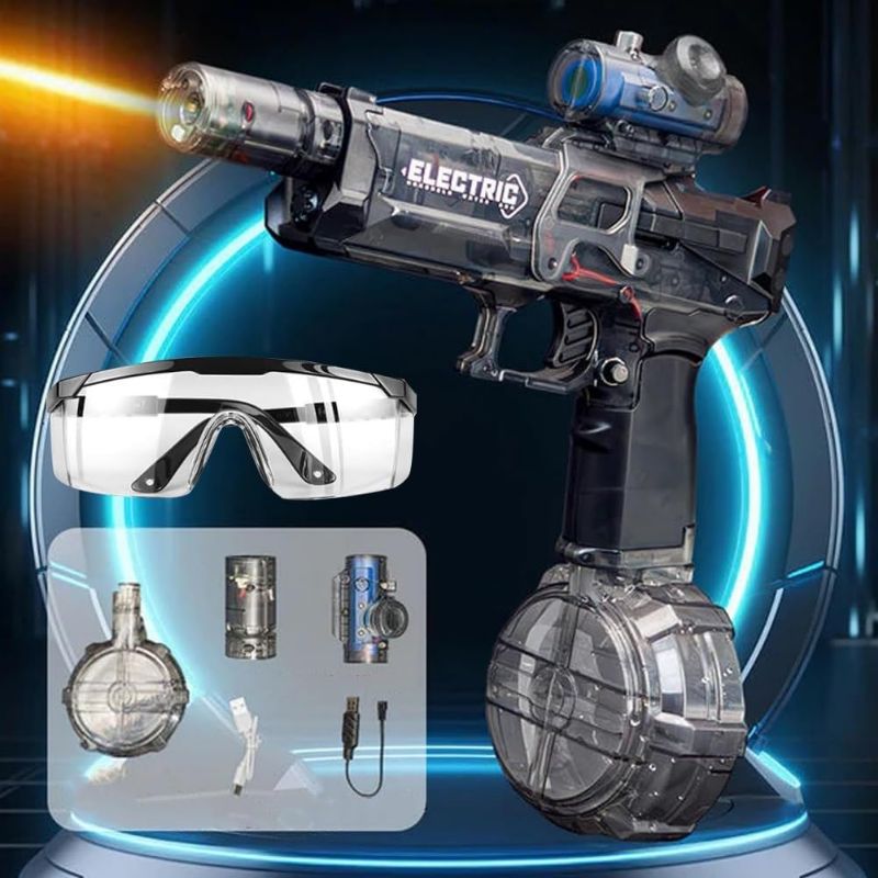 Photo 1 of "COLOR BROWN" Ultimate Battle Blaster, Ultimate Aoua Blaster, Fire Rat Electric Water Pistol, Aqua Combat Light Blaster, Electric Toy Water Gun - lce Burst High Pressure Light-Up Water Blaster Toy 