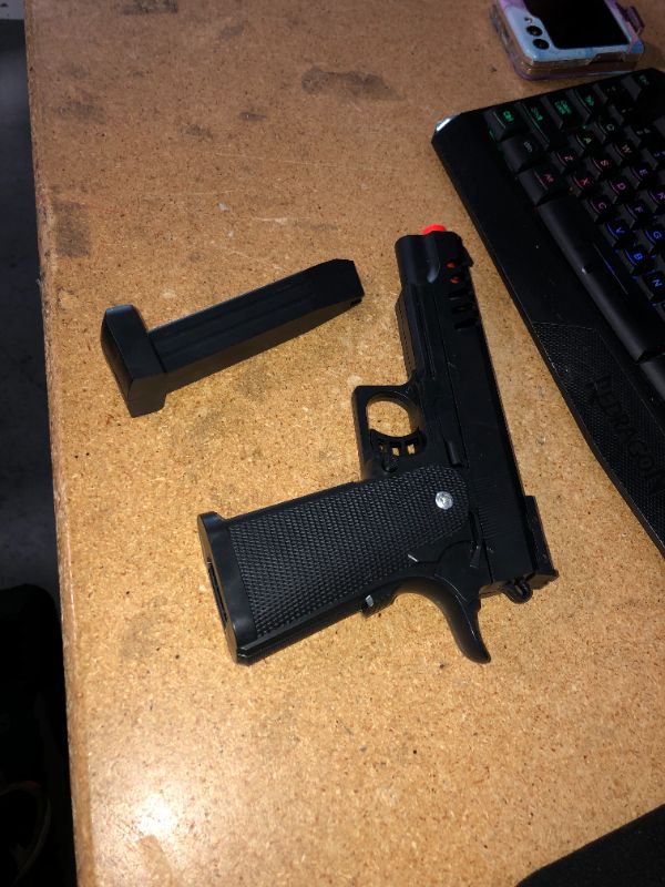 Photo 3 of **READ NOTES BEFORE PURCHASING ITEM** 
P24 Spring Powered 1911 Airsoft Pistol Lightweight (Black) 