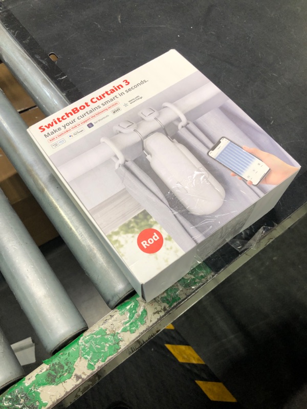 Photo 1 of SwitchBot Automatic Curtain Opener - Bluetooth Remote Control Smart Curtain with App/Timer, Upgraded High-Performance Motor, Add SwitchBot Hub to Work with Alexa, Google Home, HomeKit (Curtain 3, Rod)