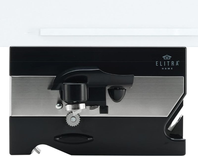 Photo 1 of ***MAKES STRANGE NOISE*** 3 in 1 Under the Cabinet Electric Can Opener, Blade Sharpener, Bottle Opener, Under The Counter Mount, For Large And Small Cans (Black)