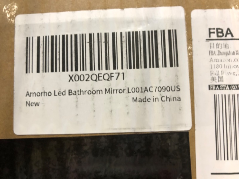 Photo 2 of * sealed**
Amorho LED Bathroom Mirror 28"x 36" with Front and Backlight, Stepless Dimmable Wall Mirrors with Anti-Fog, Shatter-Proof, Memory, 3 Colors, Double LED Vanity Mirror (Horizontal/Vertical)
