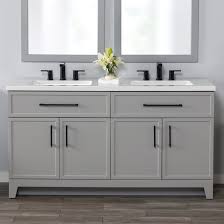 Photo 1 of **PARTS ONLY NON REFUNDABLE**READ NOTES**
Style Selections Potter 60-in Gray Double Sink Bathroom Vanity with White Cultured Marble Top