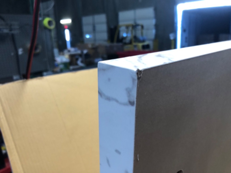Photo 1 of ***USED - DAMAGED - SCRATCHED - CHIPPED - SEE PICTURES***
50 in. L x 25.5 in. D x 1.5 in. T Configurable Laminate Countertop in Matte Marmo Eracle with Square Edge