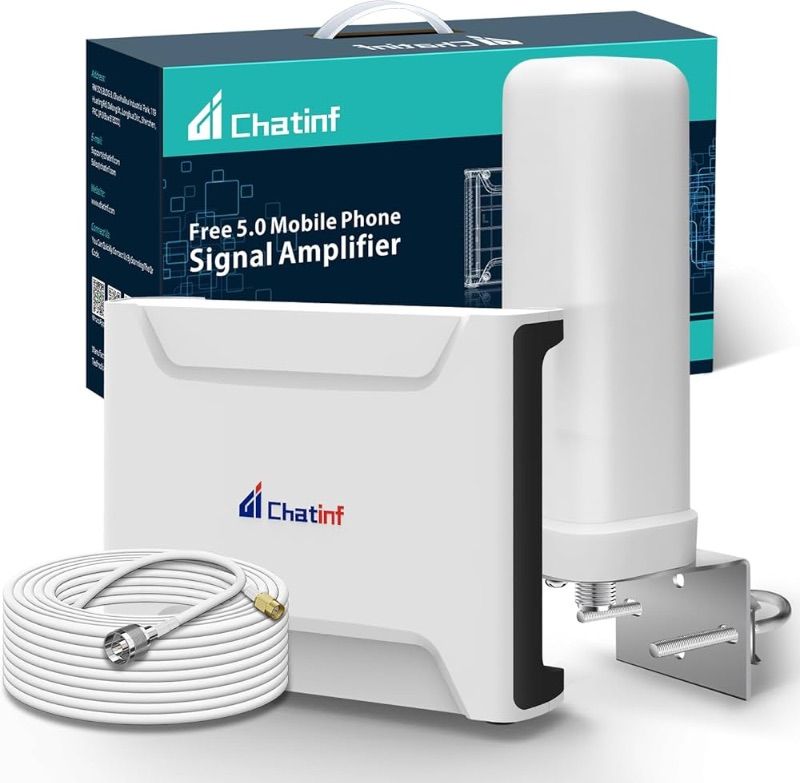 Photo 1 of **USED LOOKS NEW**Cell Phone Signal Booster for Home, Office, Trucks, RV, Boosts 4G LTE & 5G for Verizon, AT&T, T-Mobile & All U.S. Carriers - FCC Approved