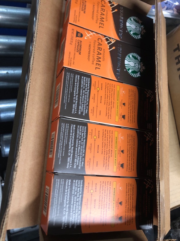 Photo 2 of ***(EXP: 09/05/2024)NONREFUNDABLE***Starbucks Caramel Flavored Coffee Capsules Compatible with Nespresso Original Line System (50 Count) Smooth Caramel 10 Count (Pack of 5)