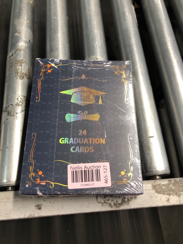 Photo 3 of **2-PACK BUNDLE**
24 Pack Gold Foil 2024 Graduation Cards Bulk with Envelopes & Stickers - Variety of 6 Artist-Rendered Designs - Perfect for College & High School Graduation Gifts and Party Supplies.