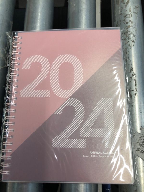 Photo 1 of **2-PACK BUNDLE**
Rileys 2024 Weekly Planner - Typographic Annual & Monthly Agenda Planner, Flexible Cover, Notes Pages, Twin-Wire Binding (8 x 6 inch)