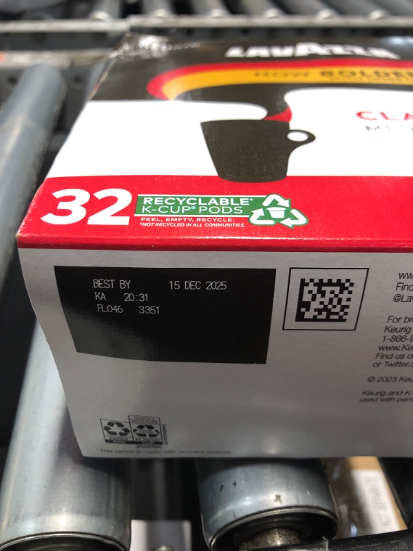 Photo 2 of ***(EXP:DEC 15,2025 )NONREFUNDABLE***
Lavazza Classico Single-Serve Coffee K-Cup® Pods for Keurig® Brewer, Caps Classico, 32 Count, Full-bodied medium roast with rich flavor and notes of dried fruit, Value Pack