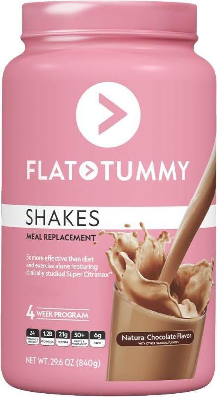 Photo 1 of ***(EXP:09/2024 )NONREFUNDABLE***Flat Tummy Tea Shake 4 Week Meal Replacement Pack with Clinically Studied Garcinia Cambogia