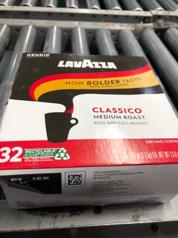 Photo 2 of ***(EXP:DEC 15, 2024 )NONREFUNDABLE***
Lavazza Classico Single-Serve Coffee K-Cup® Pods for Keurig® Brewer, Caps Classico, 32 Count, Full-bodied medium roast with rich flavor and notes of dried fruit, Value Pack