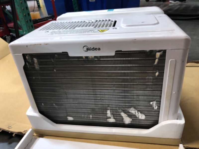 Photo 7 of ***USED - DAMAGED - UNTESTED - SEE COMMENTS***
Midea 8,000 BTU U-Shaped Smart Inverter Air Conditioner –Cools up to 350 Sq. Ft., Ultra Quiet with Open Window Flexibility, Works with Alexa/Google Assistant, 35% Energy Savings, Remote Control