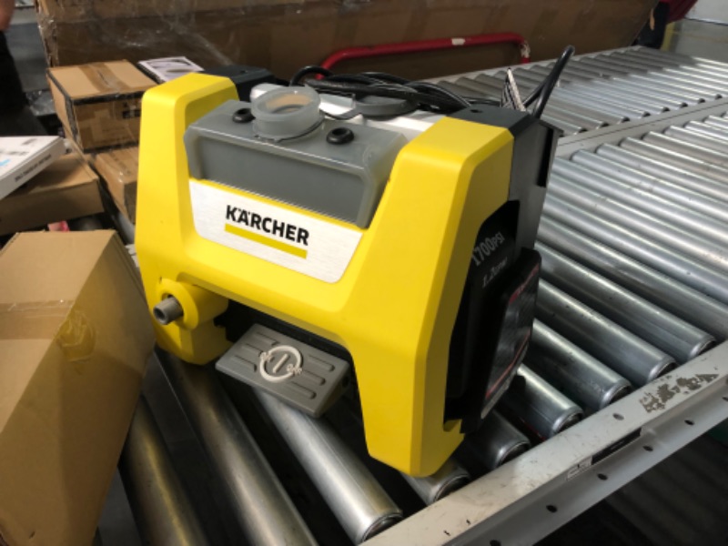 Photo 3 of ***USED - MISSING PARTS - UNTESTED - SEE COMMENTS***
Kärcher K1700 Cube Max 2125 PSI Electric Pressure Washer with 3 Spray Nozzles - Great for cleaning Cars, Siding, Driveways, Fencing and more - 1.2 GPM