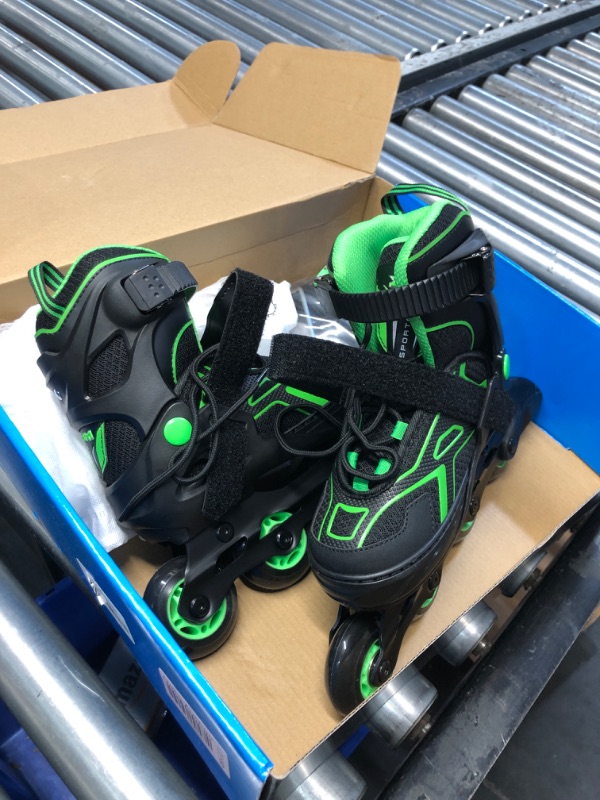 Photo 2 of (READ FULL POST) 2PM SPORTS Torinx Orange/Red/Green Black Boys Adjustable Inline Skates (SMALL 11C-1) 