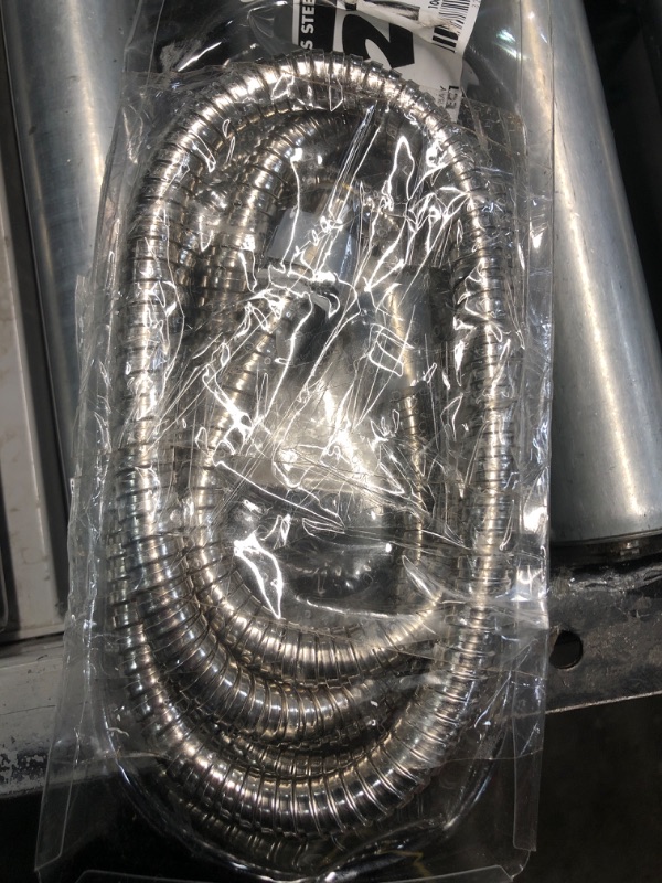 Photo 2 of * SEE NOTES* Glacier Bay 86 in. Stainless Steel Shower Hose in Chrome
