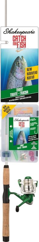 Photo 1 of ***ONLY ROD AND REEL***Shakespeare Catch More Fish Spinning Reel and Fishing Rod Combo with Kit