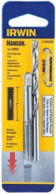 Photo 1 of (6 PACK) Irwin Tools Hanson 1765538 Pts Drill + Tap Combo 1/4-20/Number 7, for Tap Die Extraction
