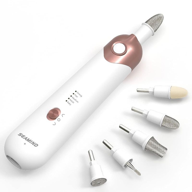 Photo 1 of 
Electric Manicure Pedicure Kit, Electric Nail File for Natural Nails,Nail Grinder for Thick Nails,Hand & Foot File Trimmer Buffer Tools(White)