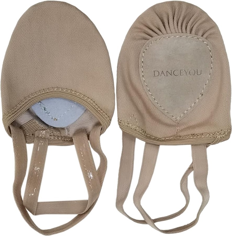 Photo 1 of ***STOCK PHOTO REFERENCE ONLY-SIZE LARGE***
DANCEYOU Stretch Canvas Lyrical Shoes for Girls Womens Half Soles Pirouette Contemporary Turners Dance Shoes