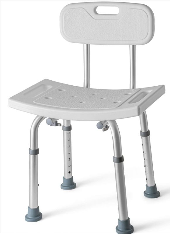 Photo 1 of ***(MINOR DAMAGE/ SEE NOTES) ***
Medical king Shower Chair with 8 Adjustable Heights Portable - Tool Free Shower Chair - Bath Chair for Elderly