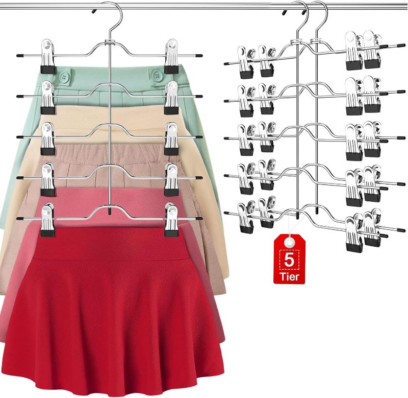 Photo 1 of ***STOCK PHOTO REFERENCE ONLY***
skirt hangers, pant hangers combo set
Hangers Skirt Hangers Space Saving Closet Hanger Organizer Closet Organizers and Storage