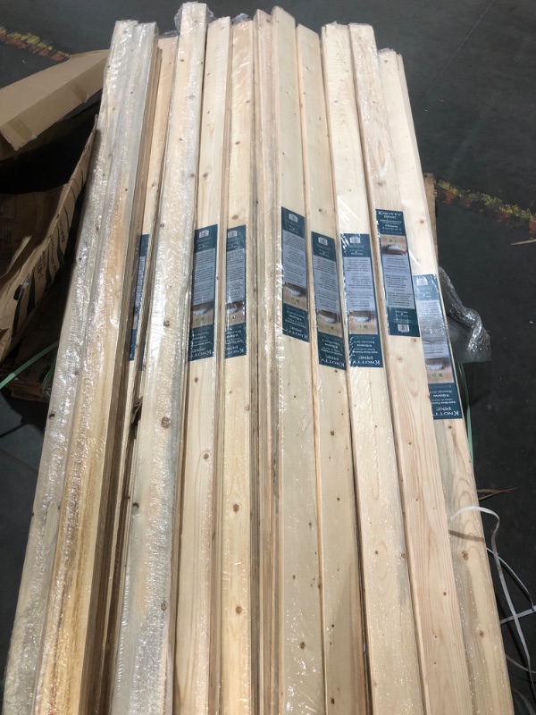 Photo 5 of ***BUNDLE OF 28- TRUCK/TRAILER PICKUP ONLY***
5/16 in. x 3-11/16 in. x 8 ft. Knotty Spruce Pine Edge V-Plank Wall Boards Kit (6 pieces per pack)