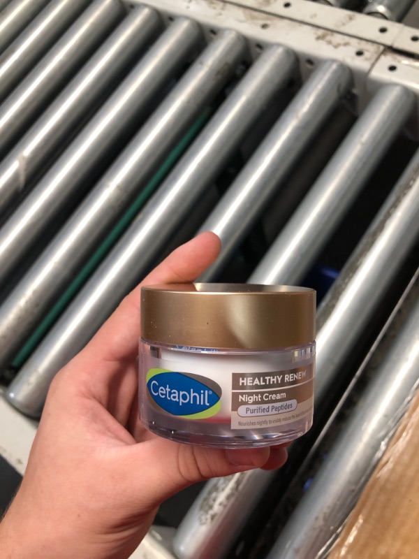 Photo 1 of ***NON REFUNDABLE***Cetaphil Healthy Renew Skin Tightening Night Cream 1.7 Oz, Wrinkle Repair Cream for Face with Peptides, Retinol Alternative Cream For Sensitive Skin, Fragrance Free 1.7 Fl Oz (Pack of 1)