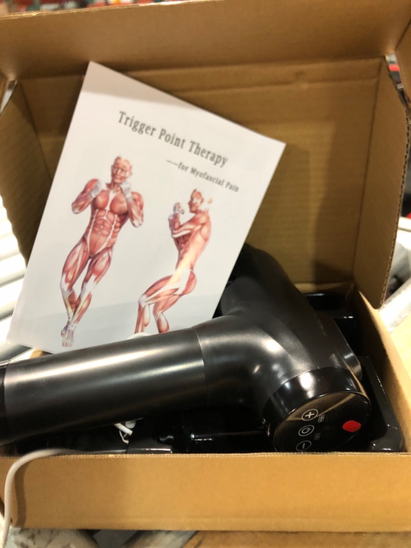 Photo 4 of ***ITEM TESTED FOR POWER, UNABLE TO TEST FURTHER***APHERMA Massage Gun, Muscle Massage Gun for Athletes Handheld Electric Deep Tissue Back Massager, Percussion Massage Device with 30 Speed Levels 9 Heads, Father's Day gifts