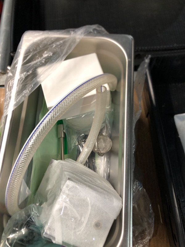 Photo 1 of VEVOR Ultrasonic Cleaner, 6L Ultrasonic Vinyl Cleaner 7-12 Inch, 8 Records Ultrasonic Vinyl Cleaning Machine, 180W Ultrasonic Records Cleaner with Drying Rack for Home Store