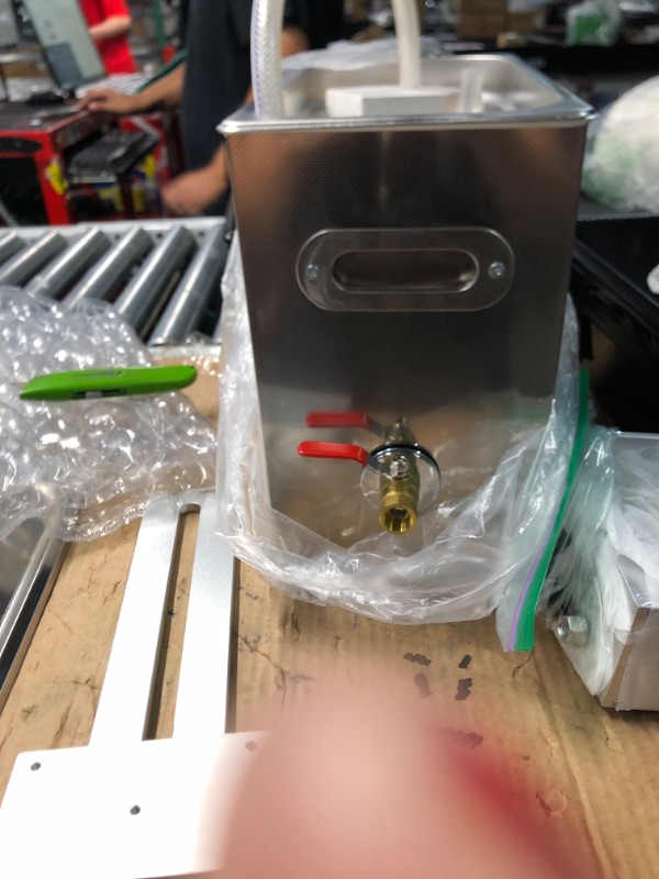 Photo 1 of VEVOR Ultrasonic Cleaner, 6L Ultrasonic Vinyl Cleaner 7-12 Inch, 8 Records Ultrasonic Vinyl Cleaning Machine, 180W Ultrasonic Records Cleaner with Drying Rack for Home Store