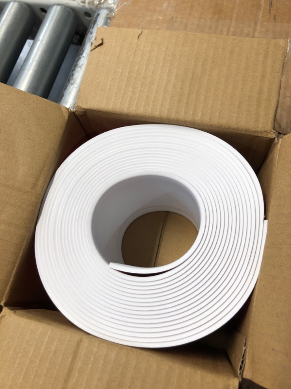 Photo 2 of ***USED - UNKNOWN LENGTH***
Flexible Baseboard Molding Trim, 4 Inch Self-Adhesive Vinyl Wall Base, Peel and Stick Cove Base, Rubber Wall Base, Baseboard Moulding Trim (20Ft, White)