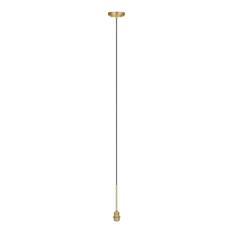 Photo 1 of (READ FULL POST) Brushed Gold Pendant Light Kit with Partial Metal Rod
