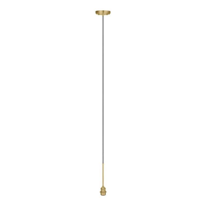 Photo 1 of (READ FULL POST) Brushed Gold Pendant Light Kit with Partial Metal Rod
