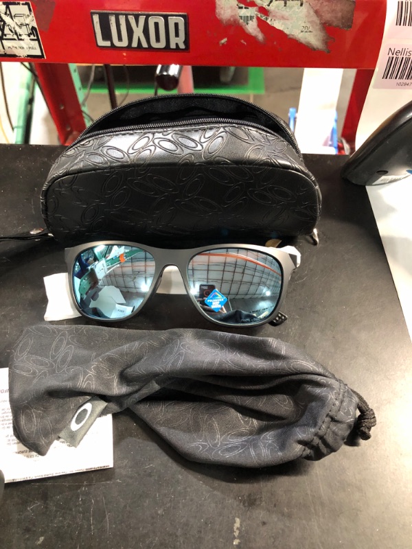 Photo 1 of (READ FULL POST) Oakley Women's OO9473 Leadline Square Sunglasses, Matte Black/Prizm Deep Water Polarized, 56 mm
