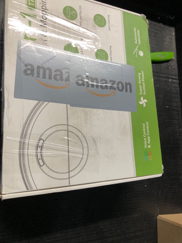 Photo 6 of ***USED - DOESN'T POWER ON - UNABLE TO TROUBLESHOOT - LIKELY MISSING PARTS***
Robot Vacuum and Mop Combo, 2 in 1 Mopping Robot Vacuum Cleaner with Schedule, Wi-Fi/App/Remote, 2000Pa Max Suction, Self-Charging Robotic Vacuum, Slim, Ideal for Hard Floor, Pe