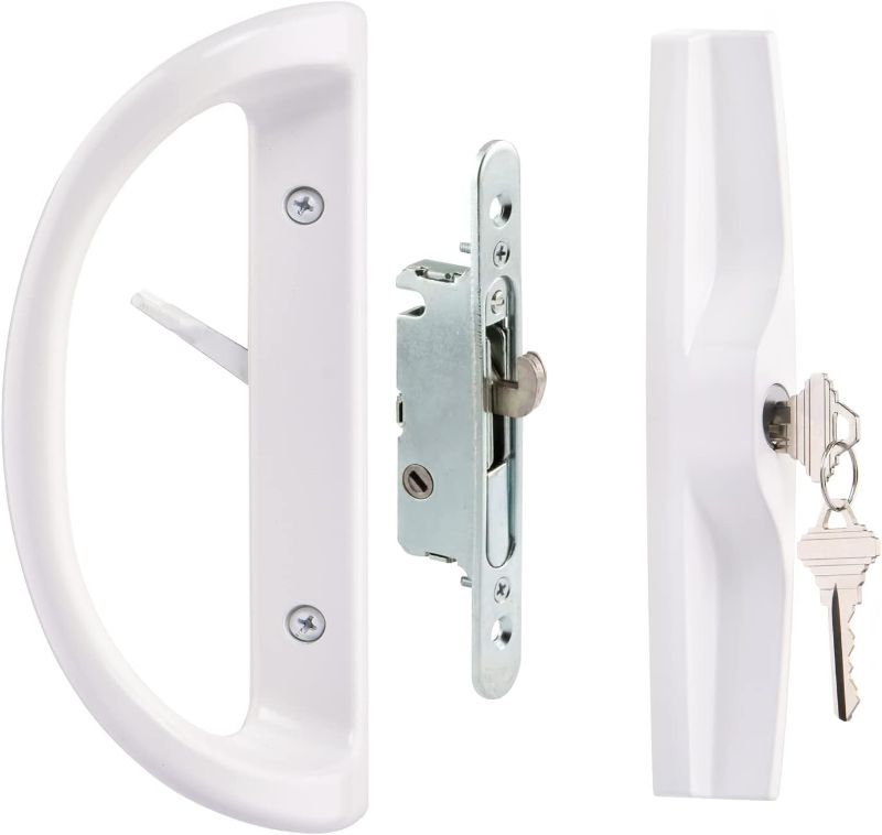 Photo 1 of **READ NOTES***
HauSun Patio Sliding Door Handle Set with Lock Key Cylinder,Mortise Lock and Face Plate,Complete Replacement Handle Lock Set Fits Door Thickness from 1-1/2" to 1-3/4",Reversible Design
