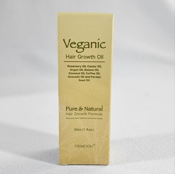 Photo 1 of **2pack** Veganic Natural Hair Growth Oil - Fortified with Rosemary, Castor, Argan & Raw Batana Oils for Nourished, Healthy Hair Growth (1PCS)