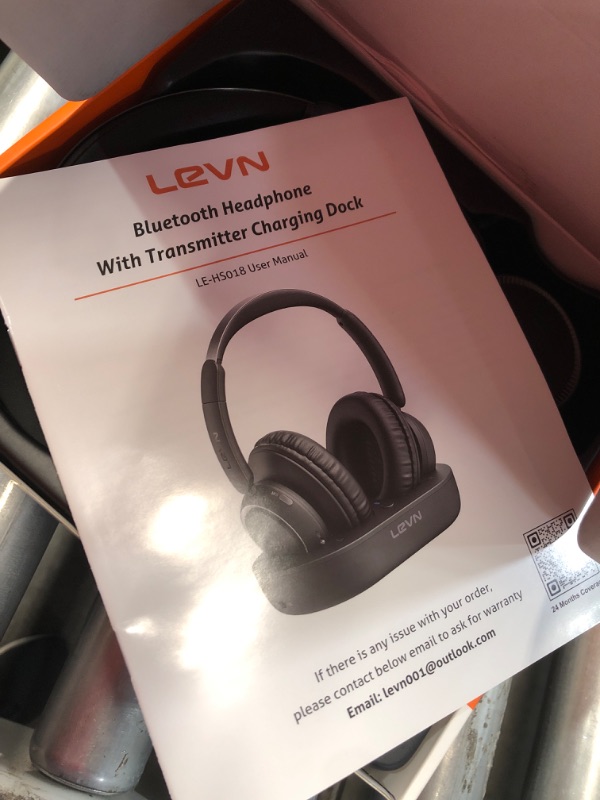 Photo 6 of [2024 Updated] LEVN Wireless Headphones for TV Watching, TV Headphones Wireless for Seniors with TV Transmitter Charging Base, Bluetooth Headphones for TV, No Audio Delay, Gift for the Elderly/Parents