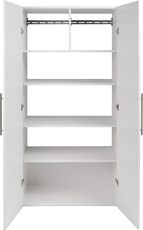 Photo 4 of (READ FULL POST) Prepac HangUps Large Storage Cabinet - Immaculate White 36" Cabinet with Storage Shelves and Doors; Ideal for Bin and General Storage Solutions
