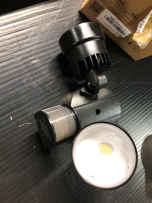 Photo 2 of ***USED - LIKELY MISSING PARTS - UNABLE TO VERIFY FUNCTIONALITY***
LUTEC Shrimp P6221B-PIR24 1130 Lumen 15 Watt 26 LED Motion Activated Integrated Dual-Head Floodlight Outdoor