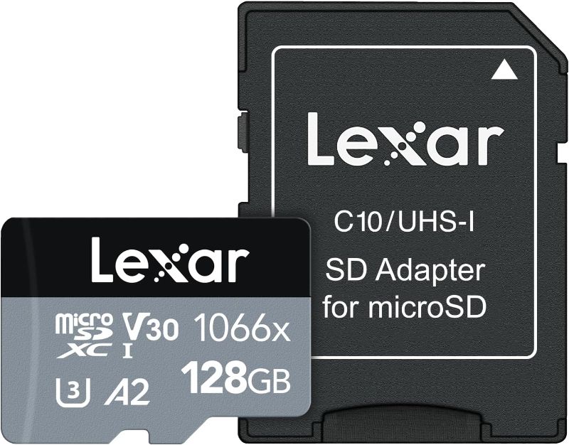 Photo 1 of ***STOCK PHOTO REFERENCE ONLY***Lexar 128GB Professional 1066x micro SD Card w/ SD Adapter, UHS-I